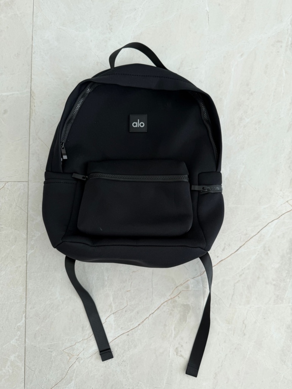 ALO Yoga Black Neoprene Backpack